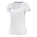 Babolat Clothing Babolat Play Cap Sleeve T-Shirt Girls-White