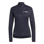 adidas Clothing adidas Multi Half-Zip Long sleeve Women - dark blue, 
