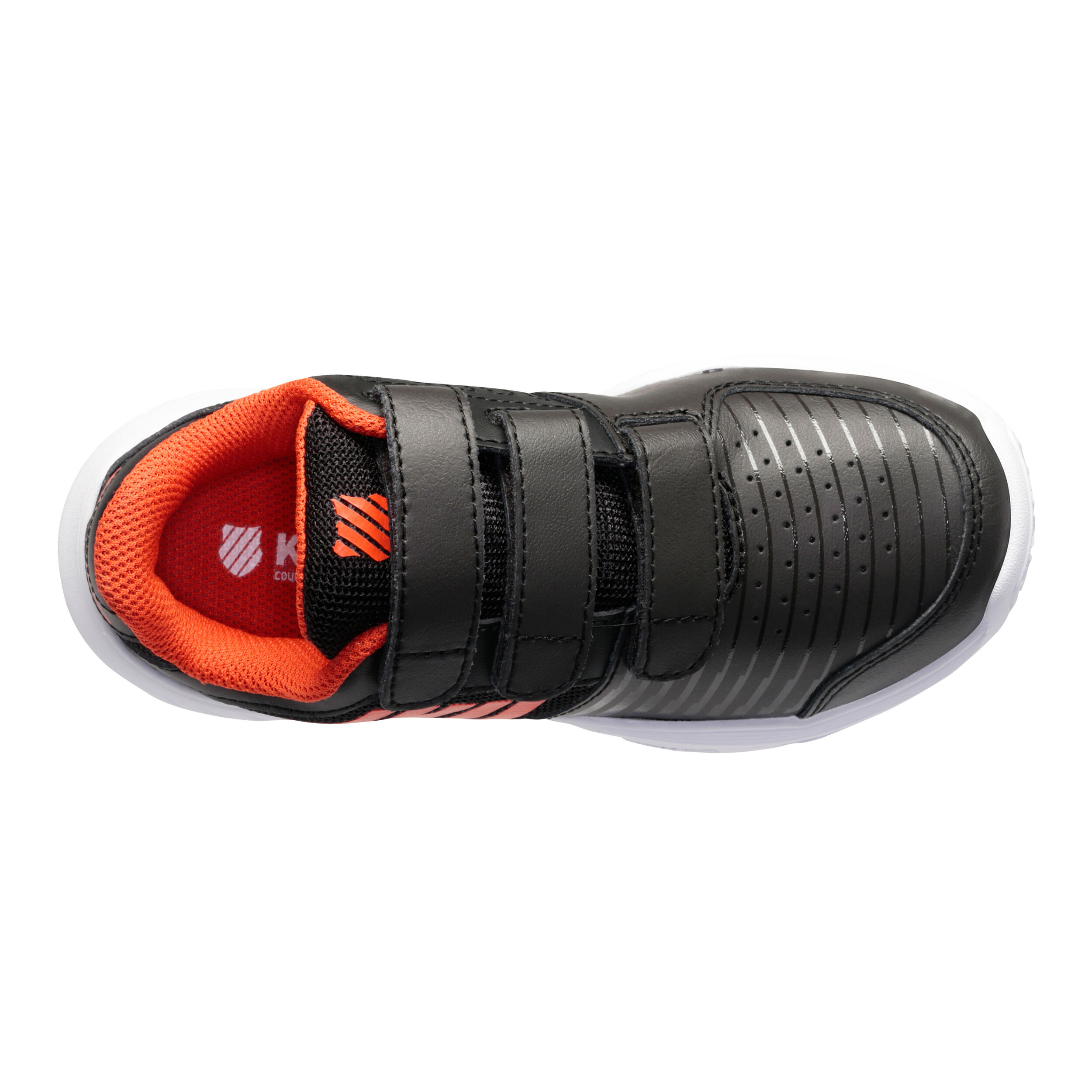 Buy K Swiss Express Strap Omni All Court Shoe Kids Black Orange online Tennis Point UK