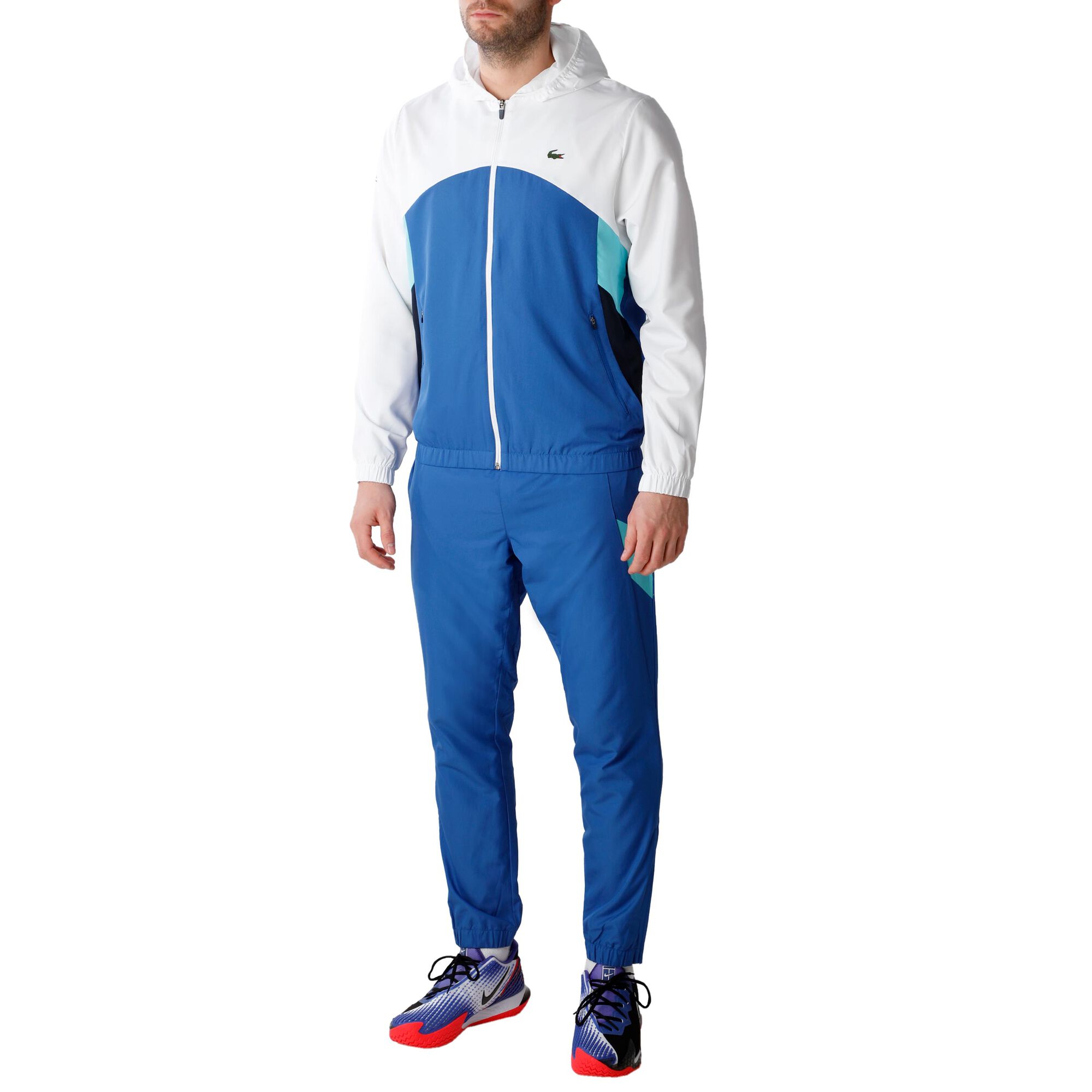 buy Lacoste Tracksuit Men - White, Blue online | Tennis-Point