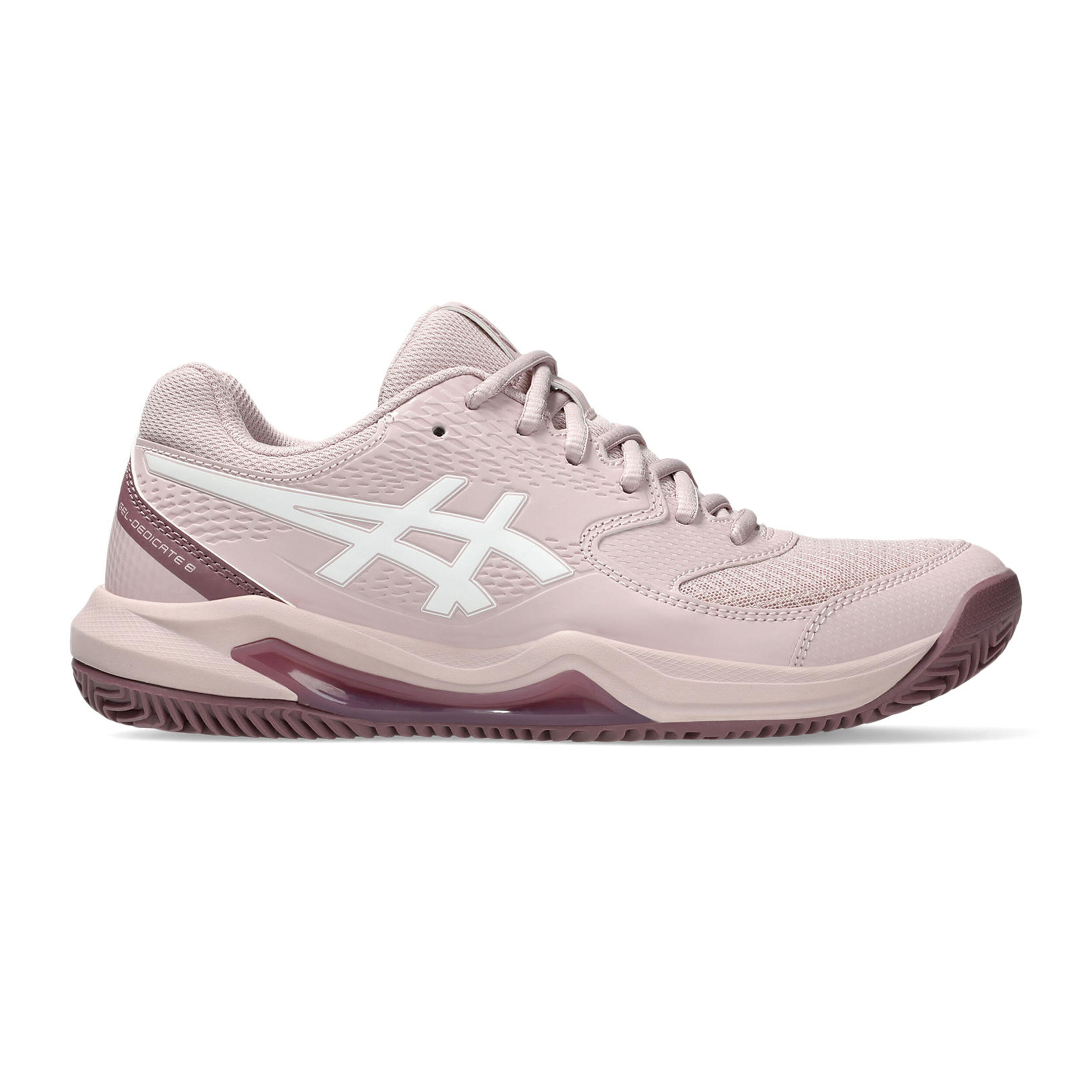 Gel Dedicate 8 Clay Court Shoe Women Antique Pink Mauve