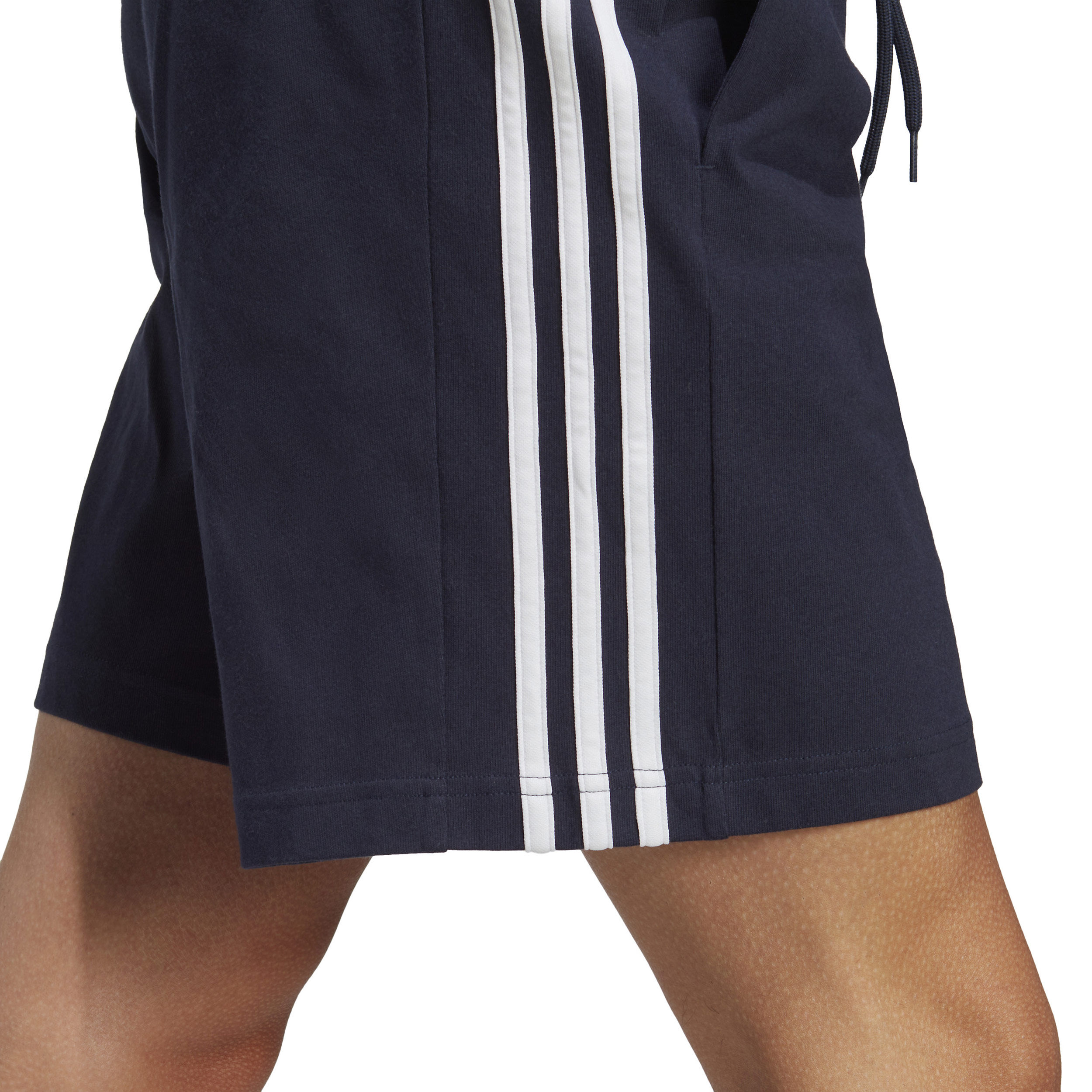 Adidas 3 stripe jersey shorts mens online
