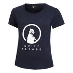 Quiet Please Clothing Quiet Please Baseline Logo T-Shirt Women - dark blue, 