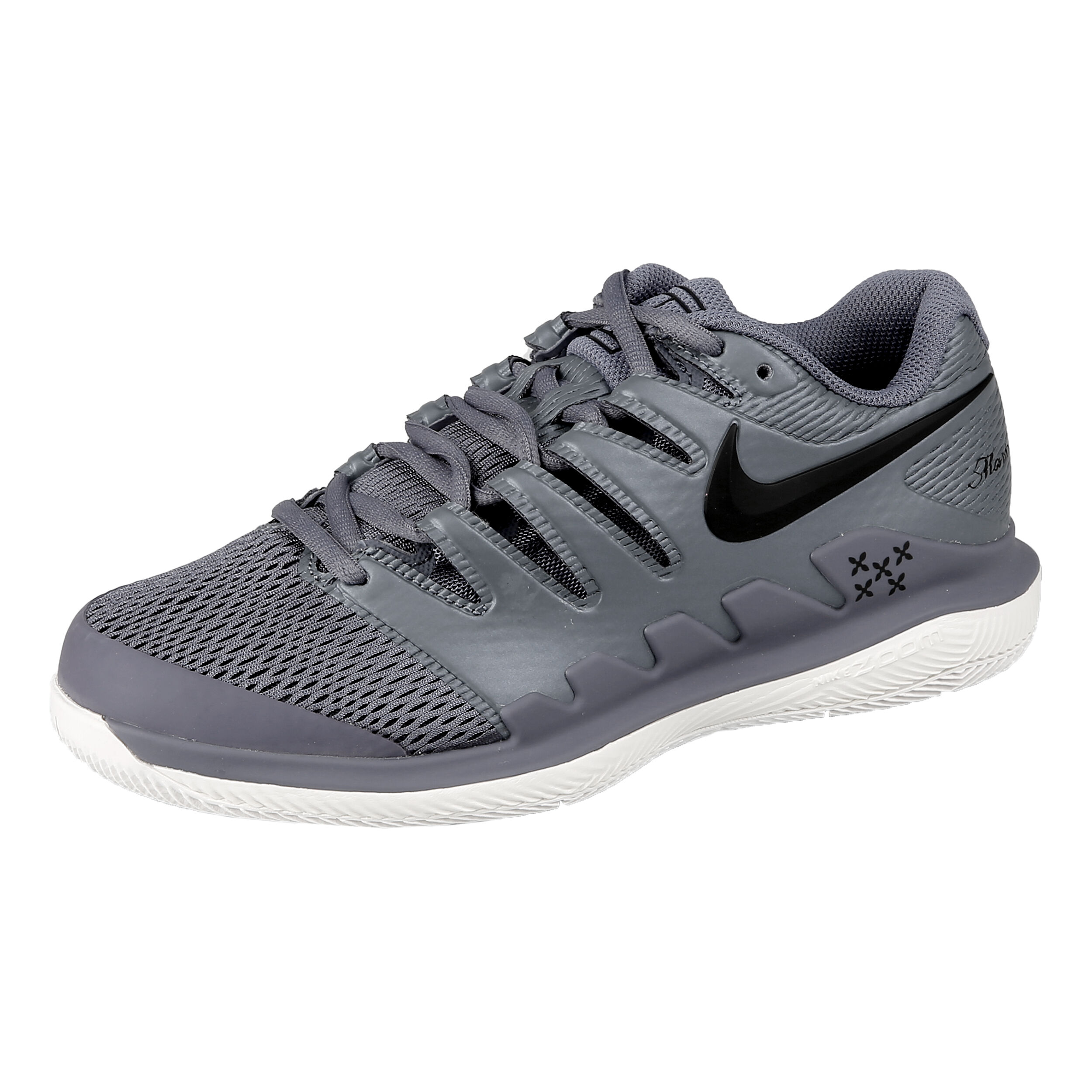 Nike air zoom vapor x grey/black women's on sale shoe