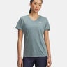 Tech Twist T-Shirt Women-blue grey