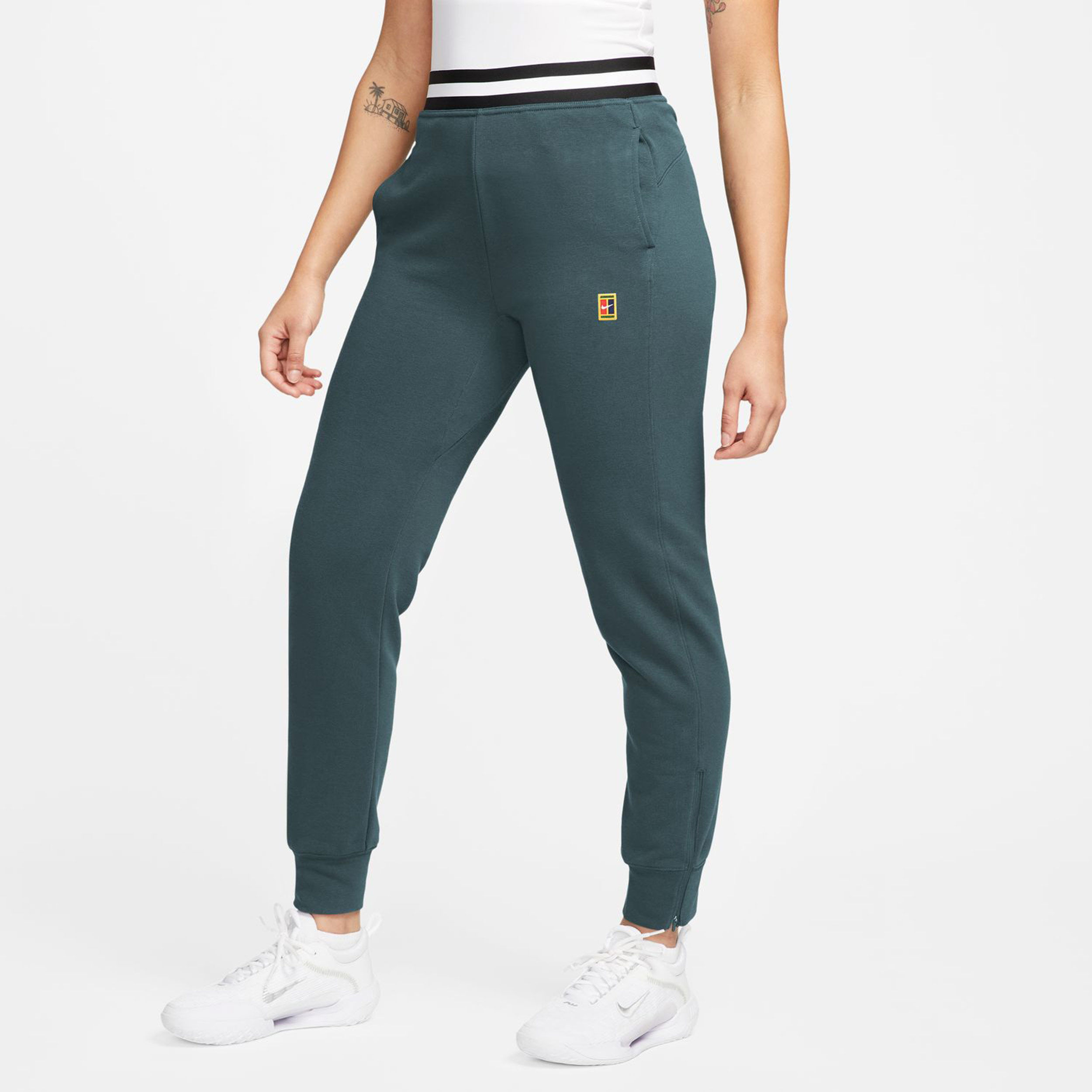 Dri Fit Court Heritage Fleece Training Pants Women Green