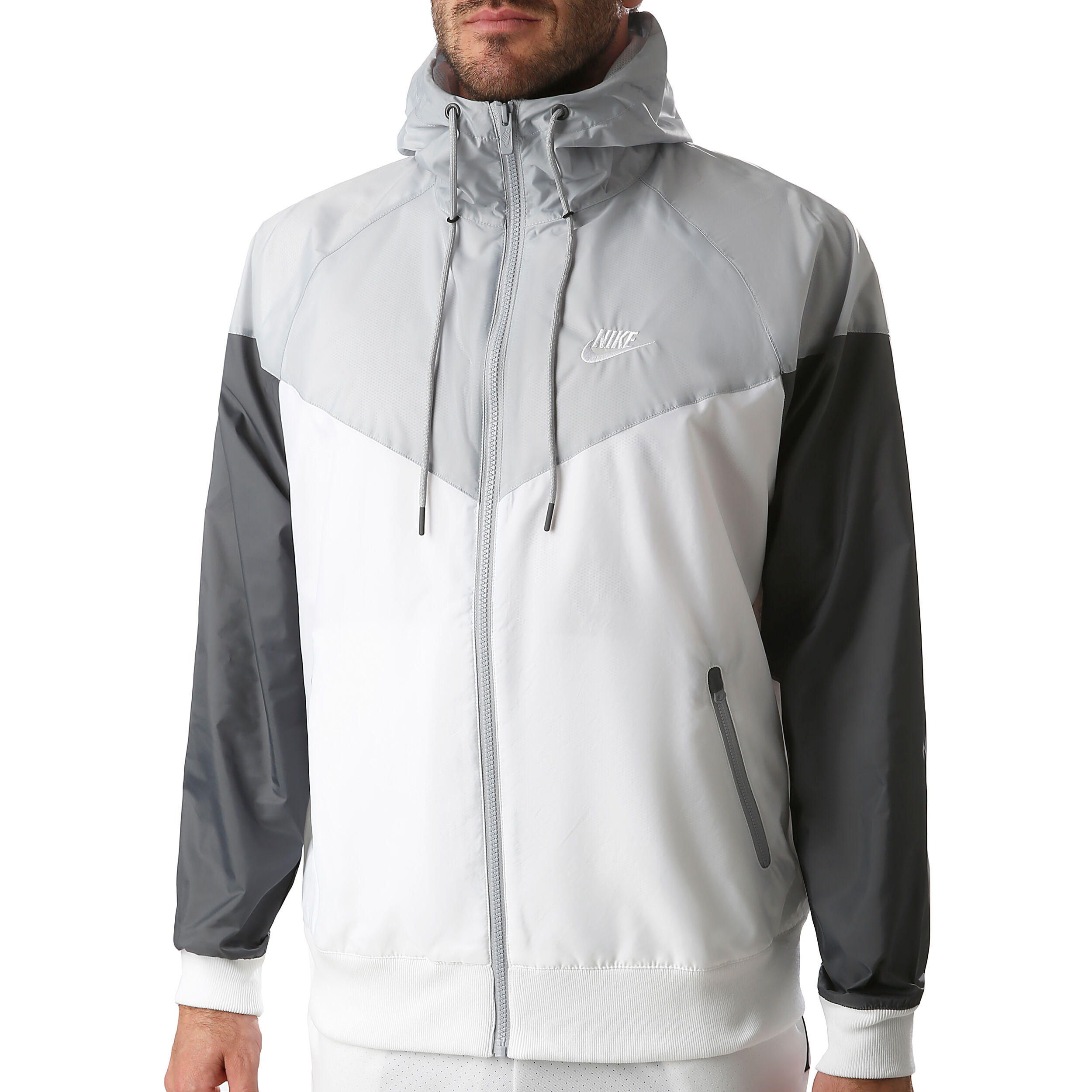 Sportswear Windrunner Training Jacket Men White Lightgrey