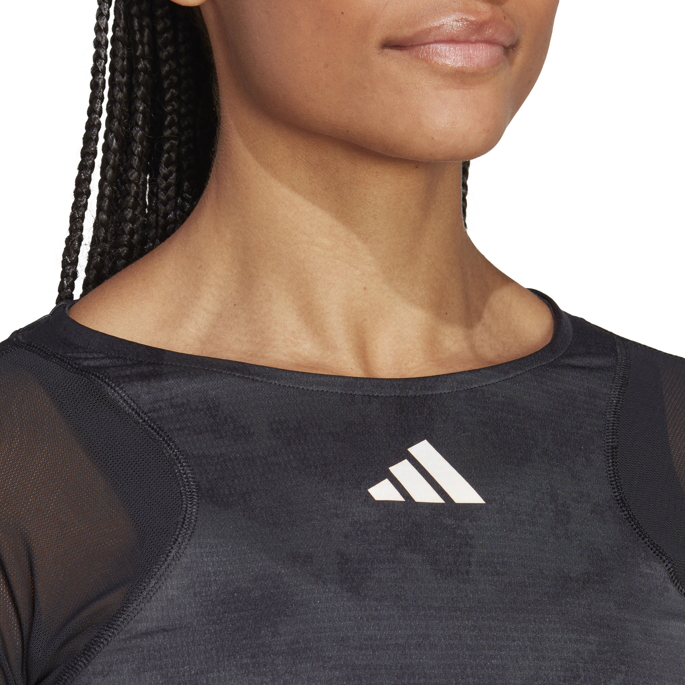 Buy adidas Paris Crop Long Sleeve Women Dark Grey Black online Tennis Point UK