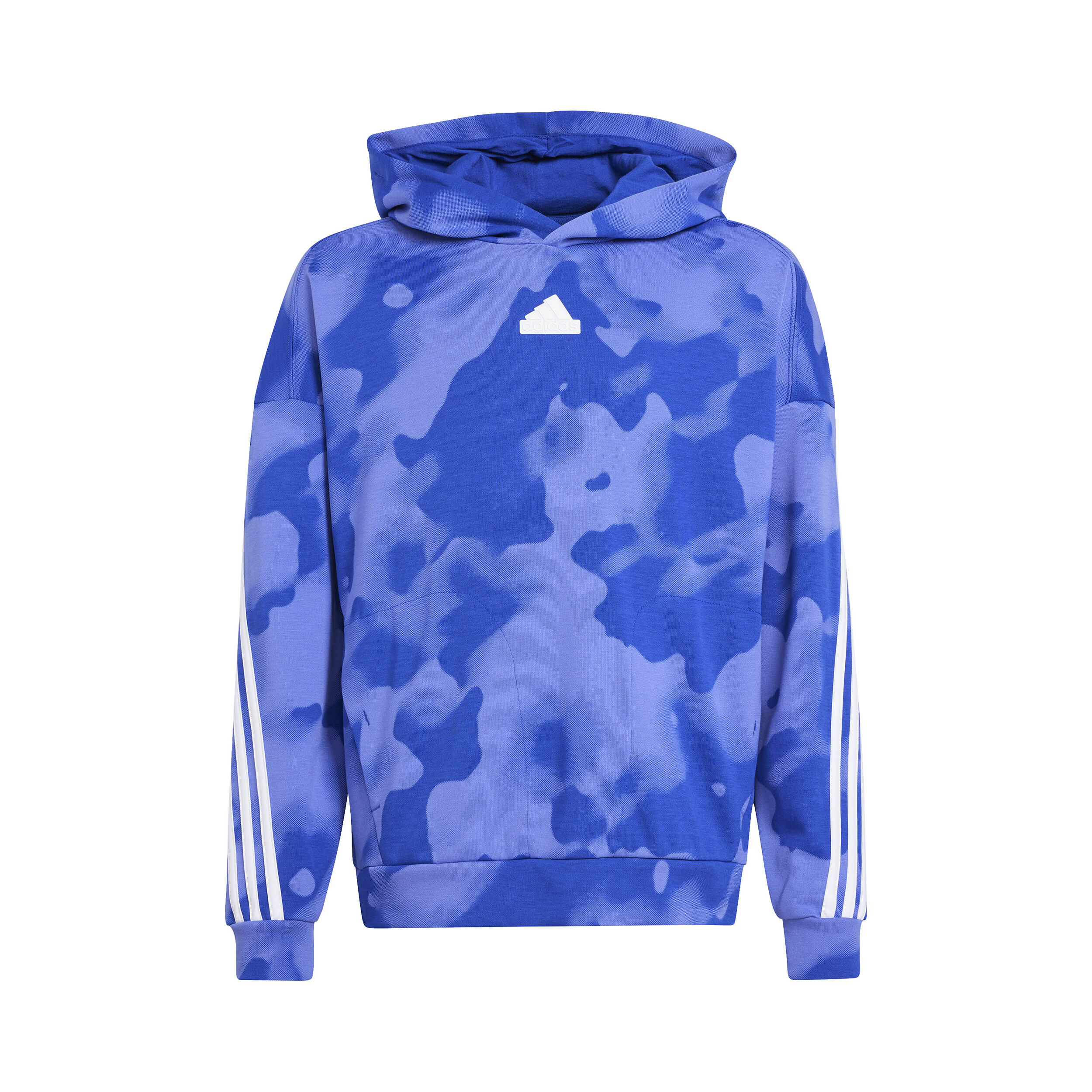 Future Icon Camo Printed Hoody Boys Blue White