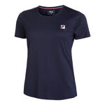 Fila Clothing Fila Leonie T-Shirt Women-Dark Blue,White
