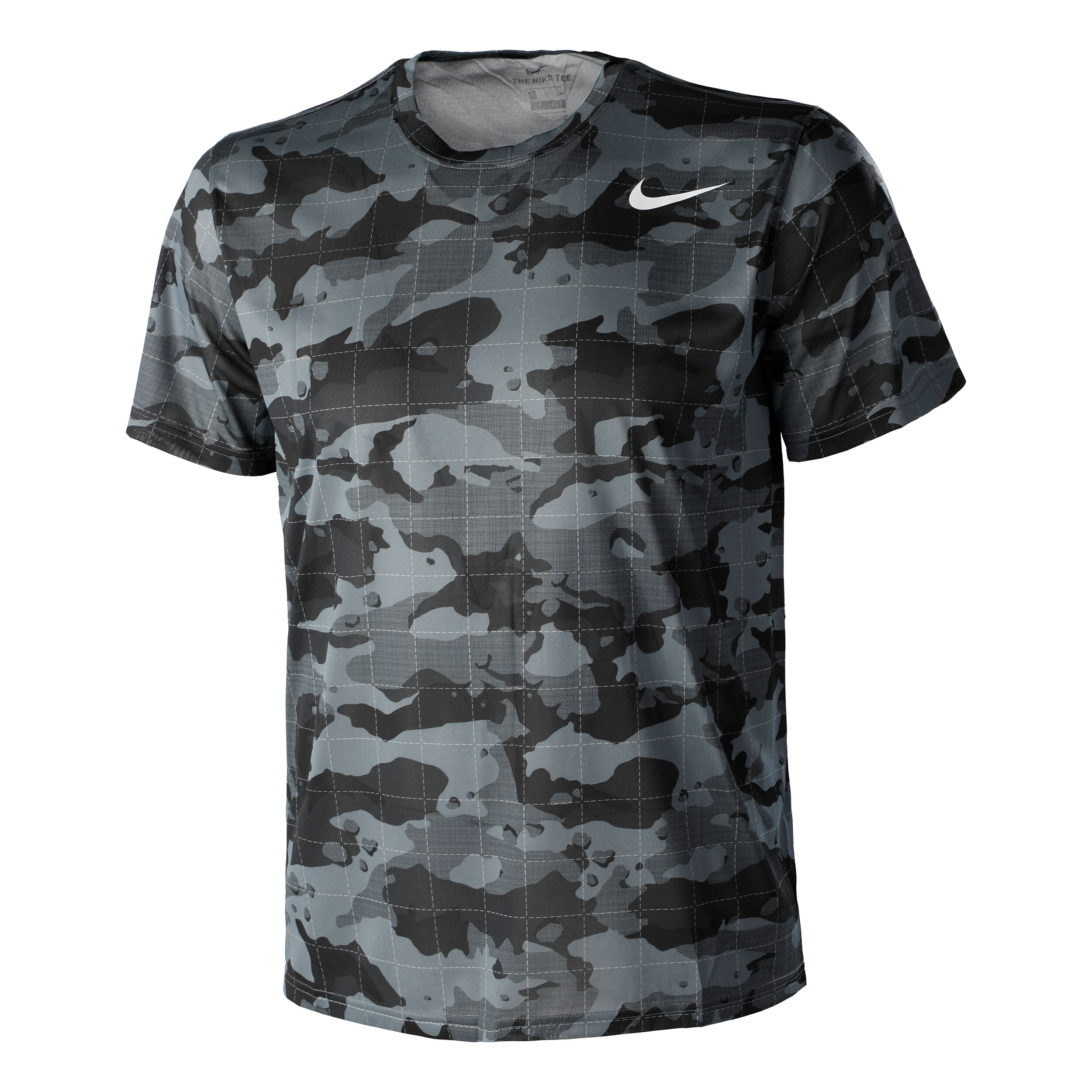 Buy Nike Dri Fit Camo All Over Print T Shirt Men Dark Grey Grey online Tennis Point UK