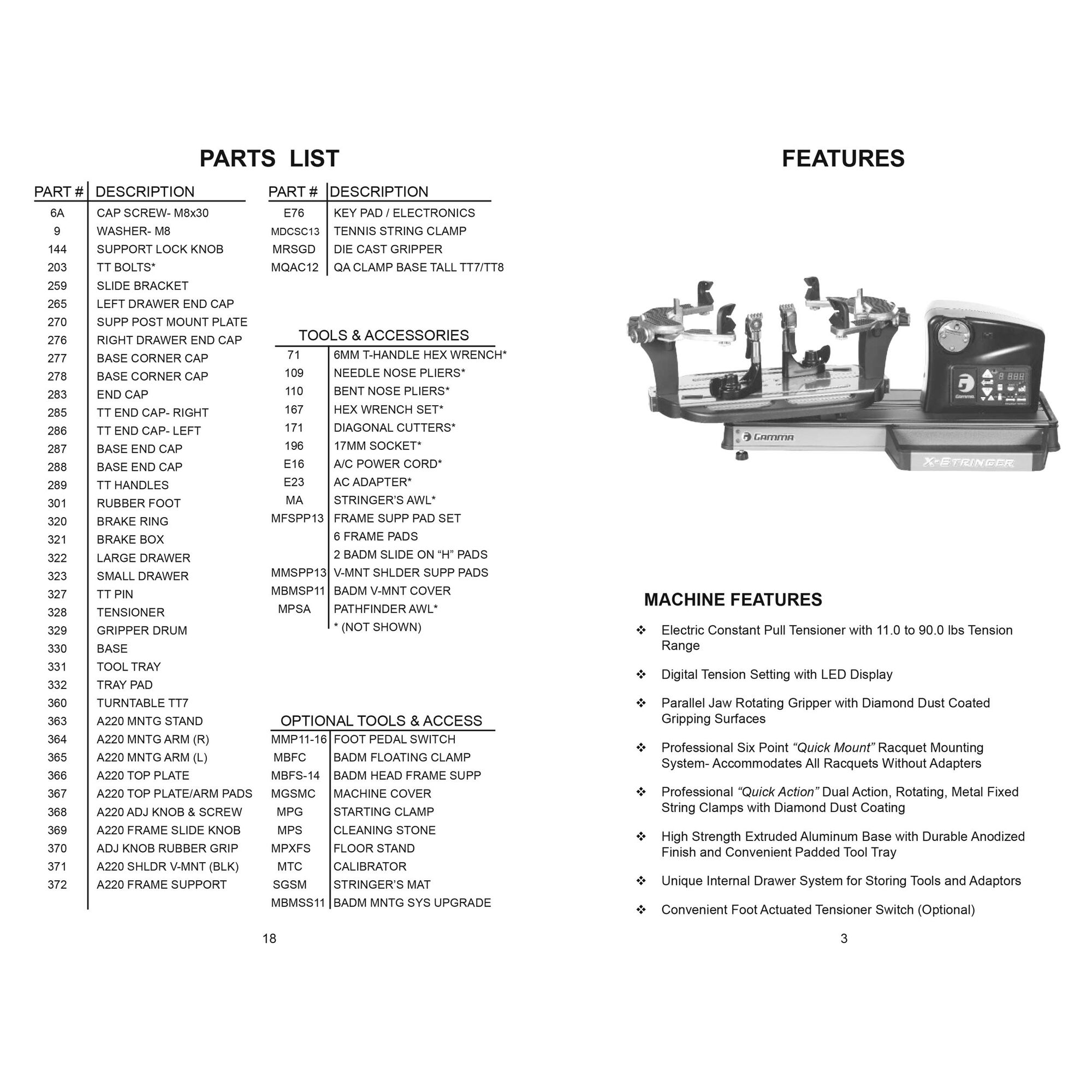 Buy Gamma XEls Touch Stringing Machine Blue online Tennis Point UK