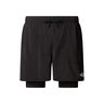 Sunriser 2in1 6in Running Shorts Men-Black