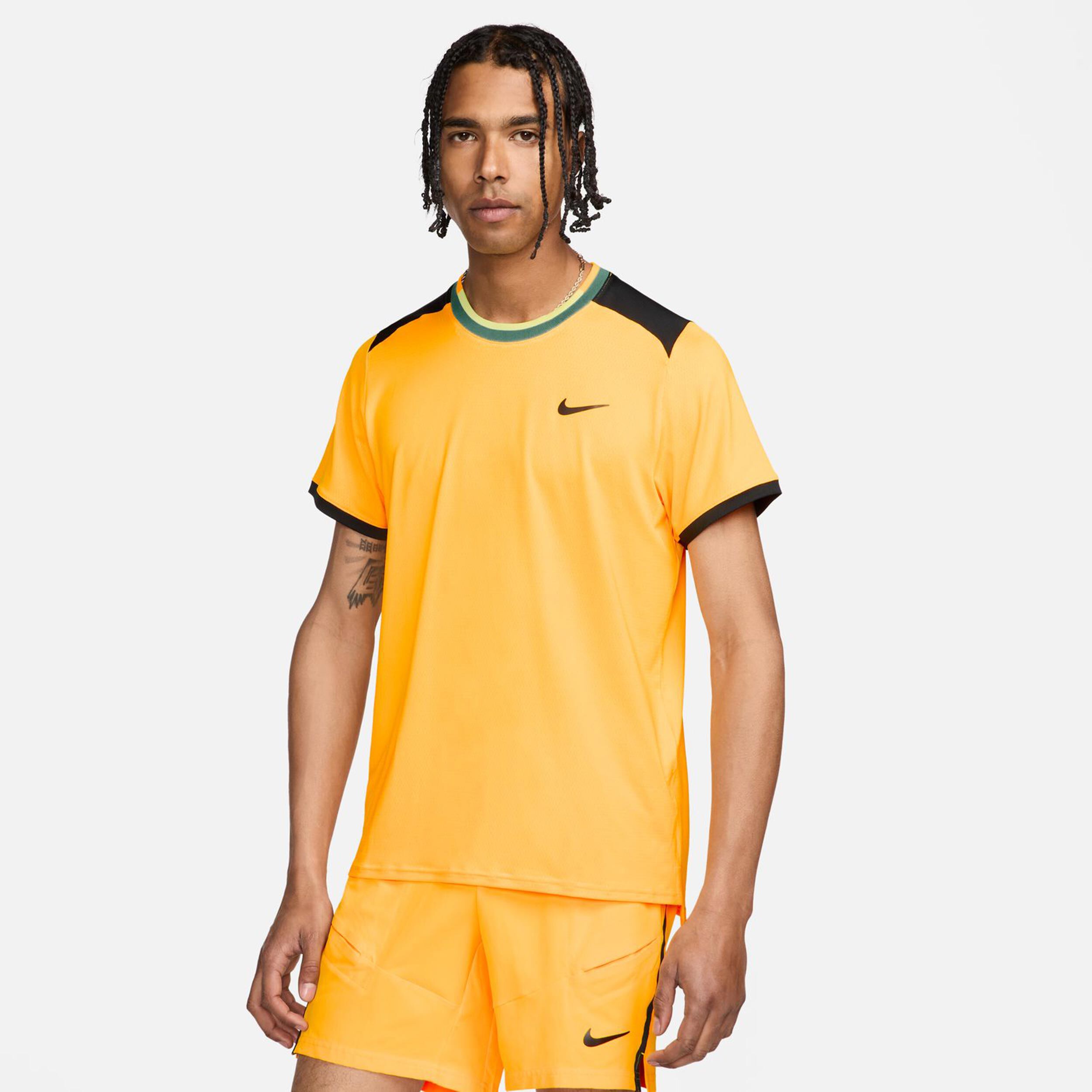 Nike tennis shirt orange online