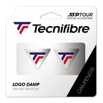 Tecnifibre Racket accessories Tecnifibre Logo Damp Tricolore Dampener-White,Blue