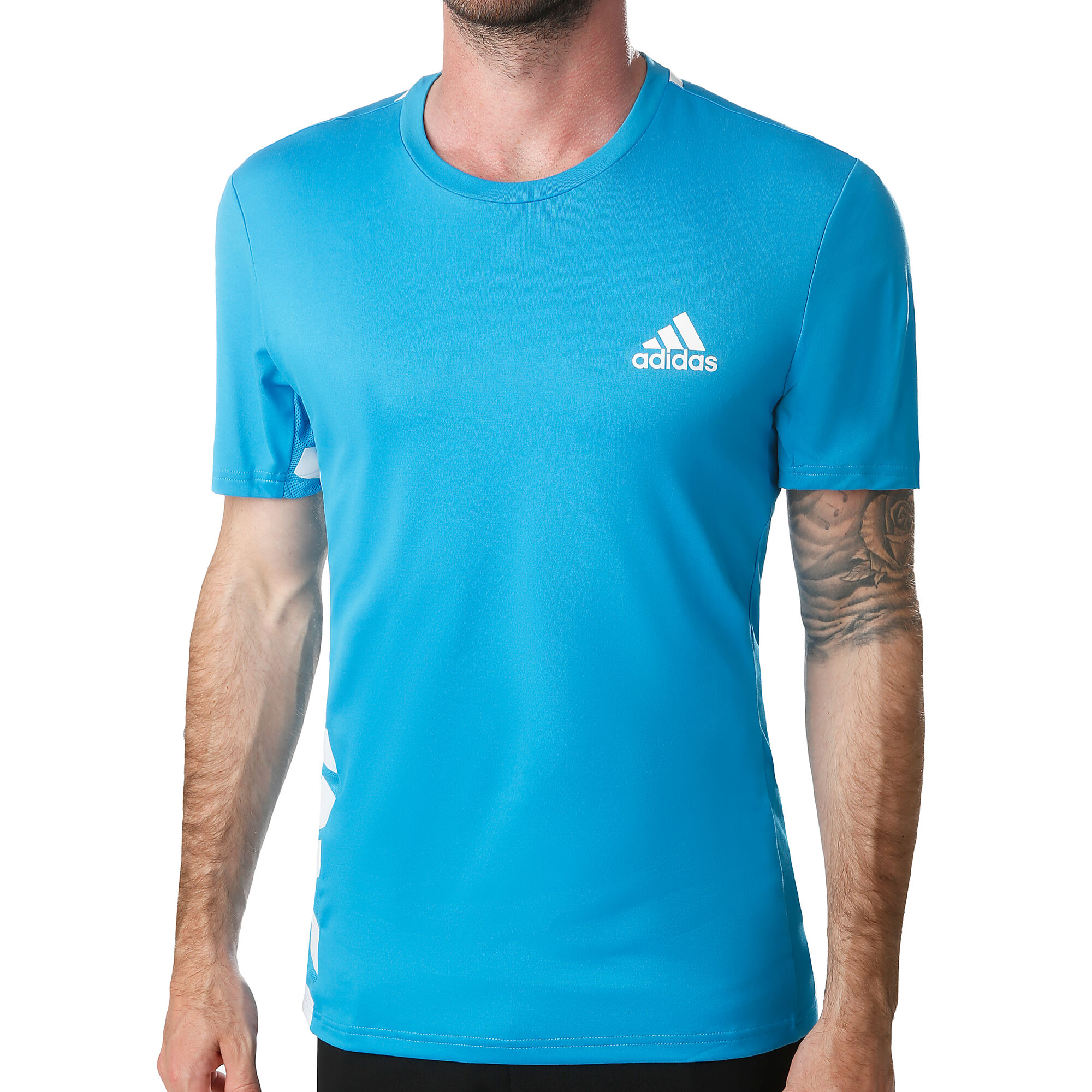 buy adidas Escouade T-Shirt Men - Light Blue, White online | Tennis-Point