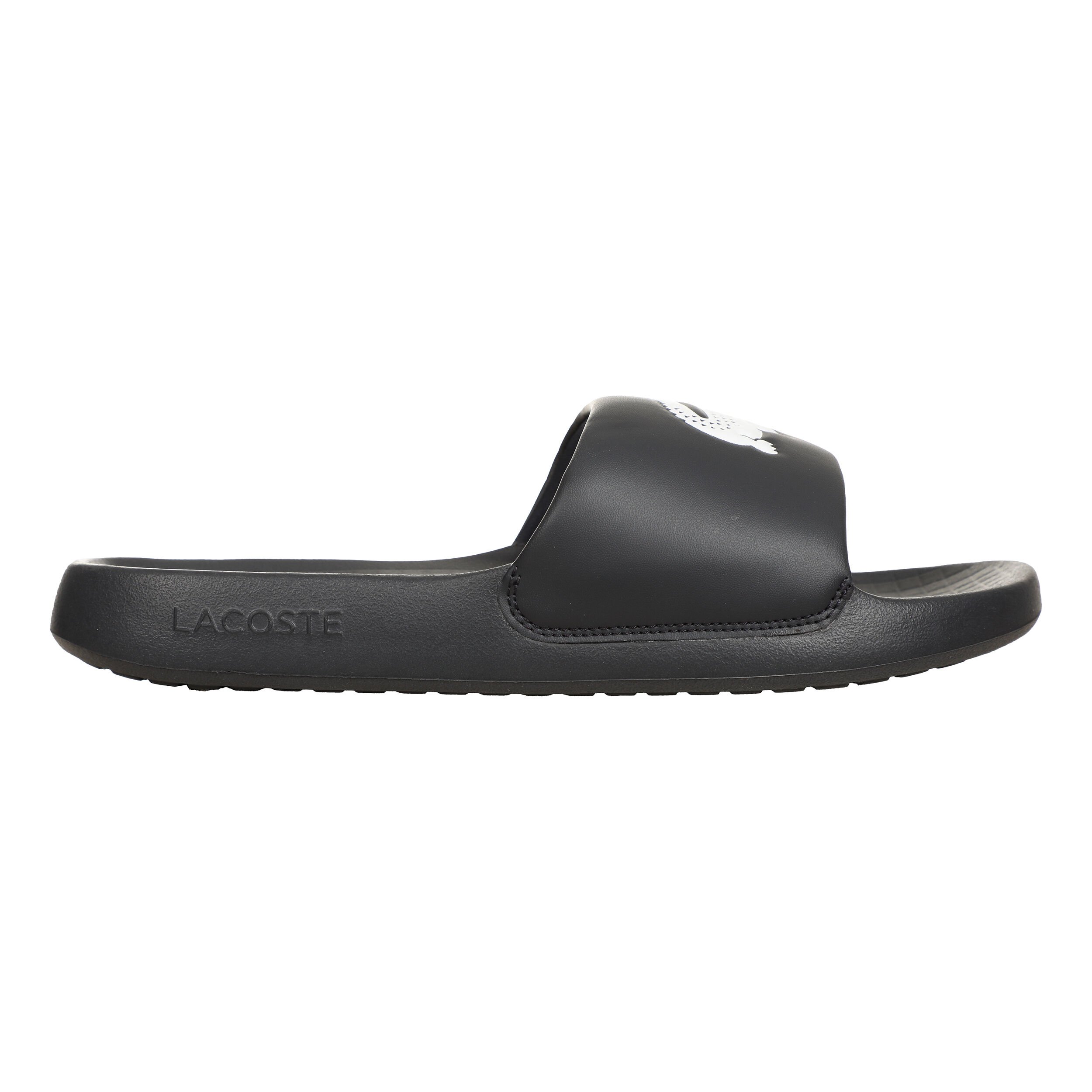 Lacoste hot sale leather slides