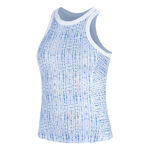 Lucky in Love Clothing Lucky in Love Boho Tile Rib Tank Top Women-Blue,Multicoloured