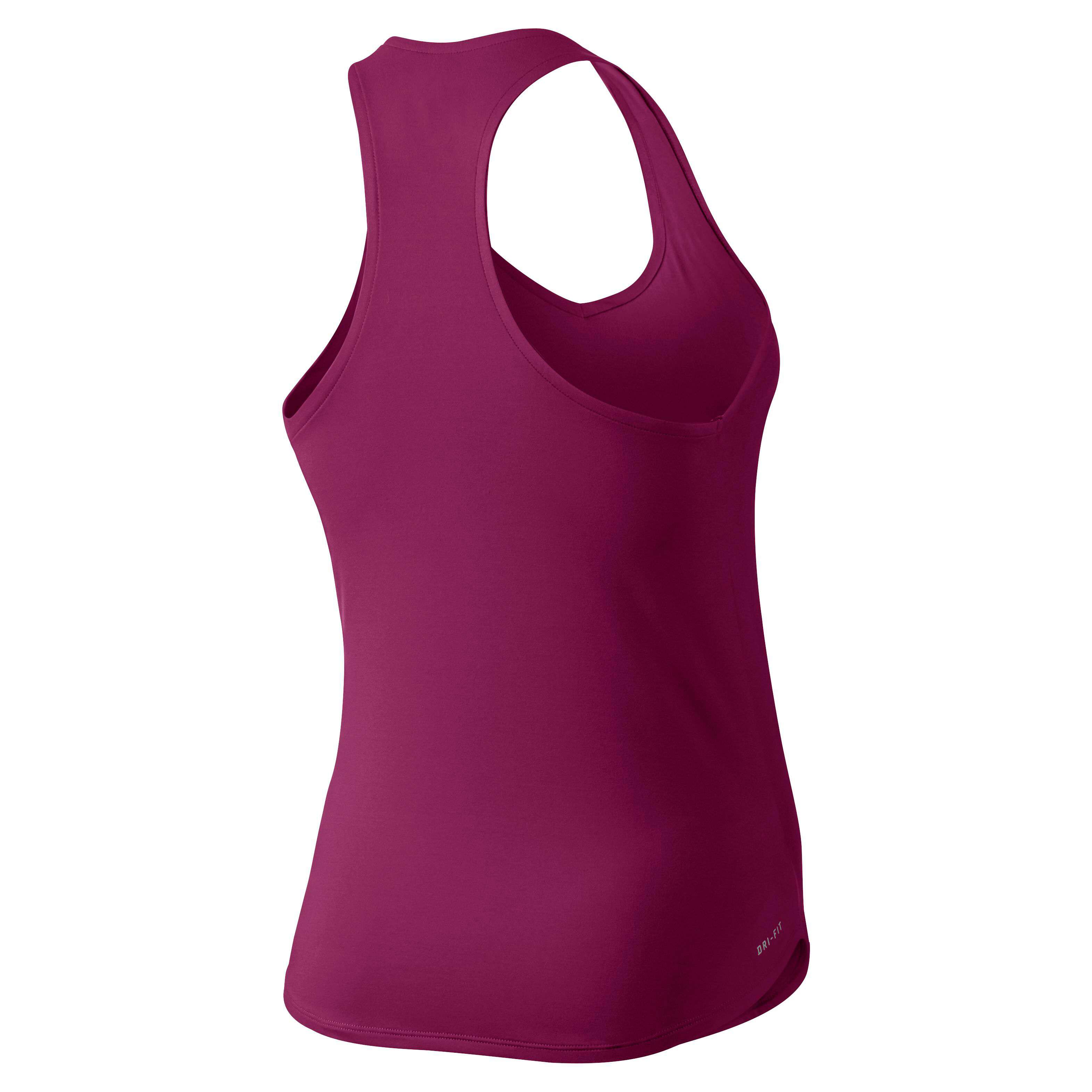 Court Pure Tank Top Women Berry White
