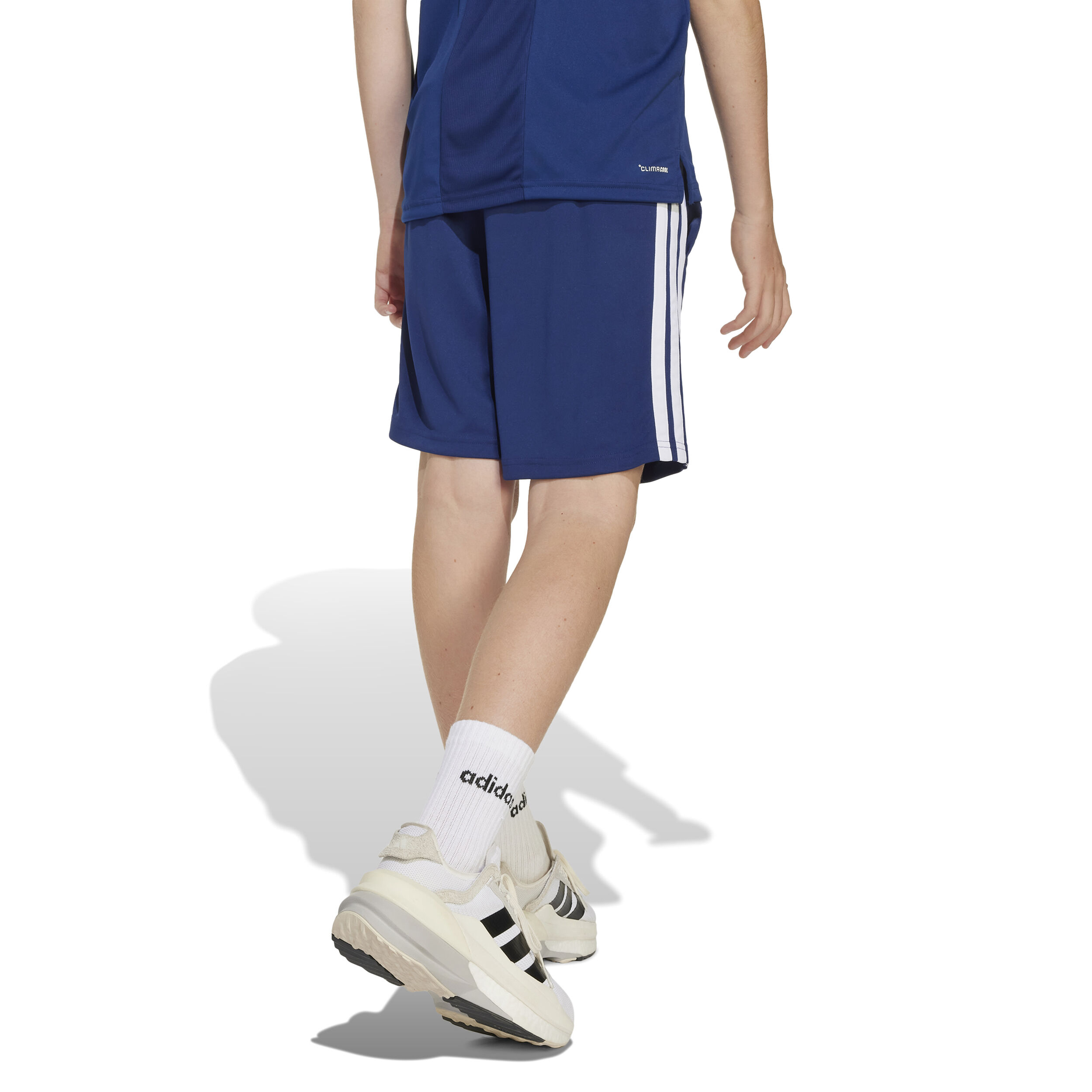 Buy adidas Training Essentials 3 Stripes Shorts Kids Dark Blue White online Tennis Point UK