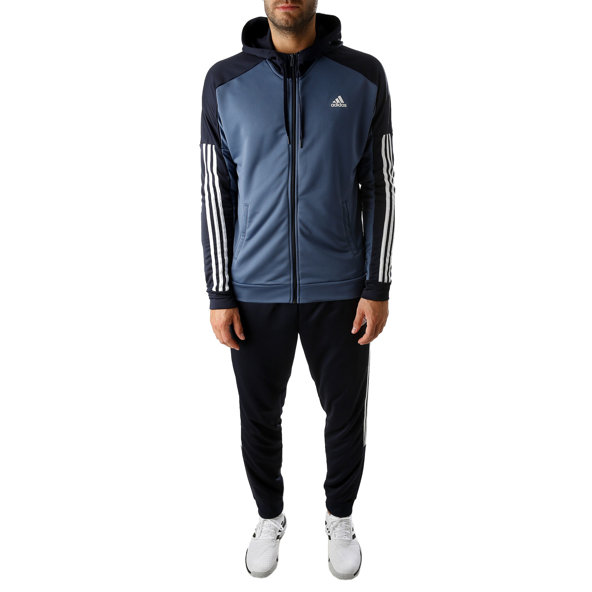 Buy Adidas Game Time Tracksuit Men Blue Black Online Tennis Point
