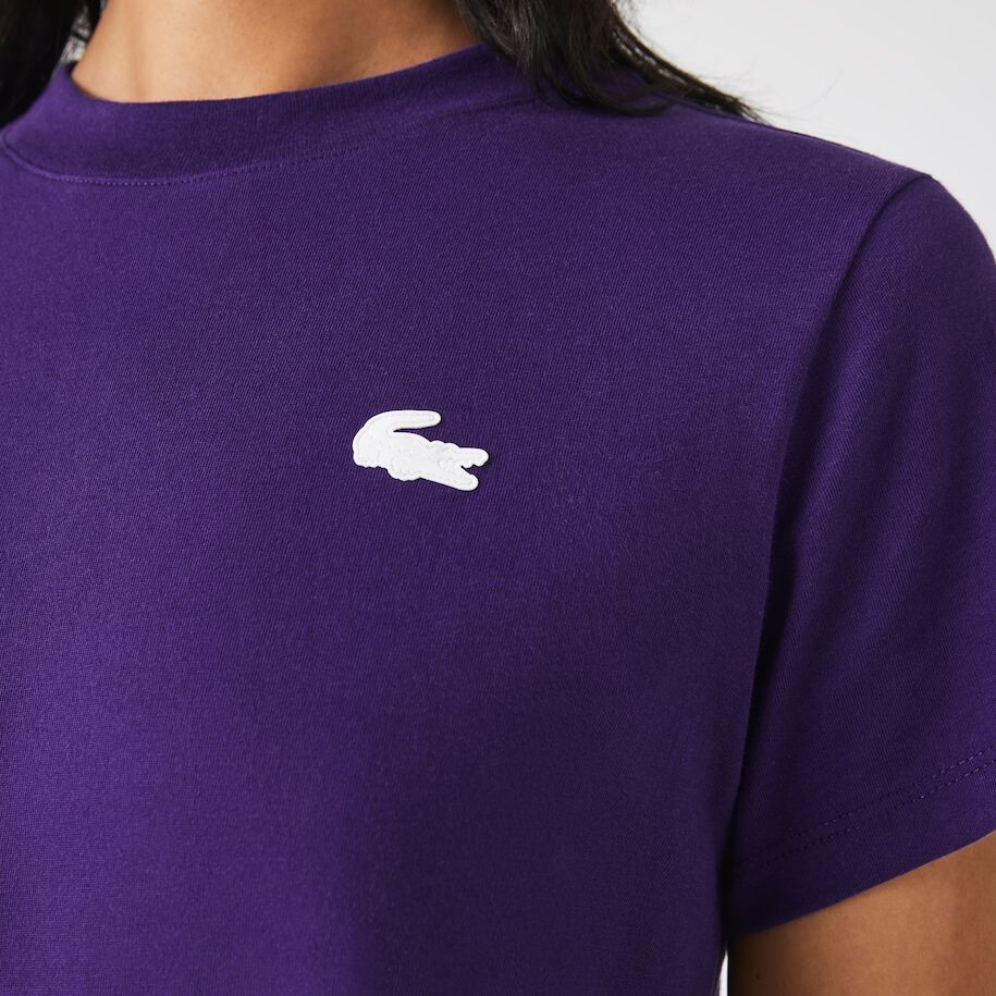 Lacoste purple sales t shirt