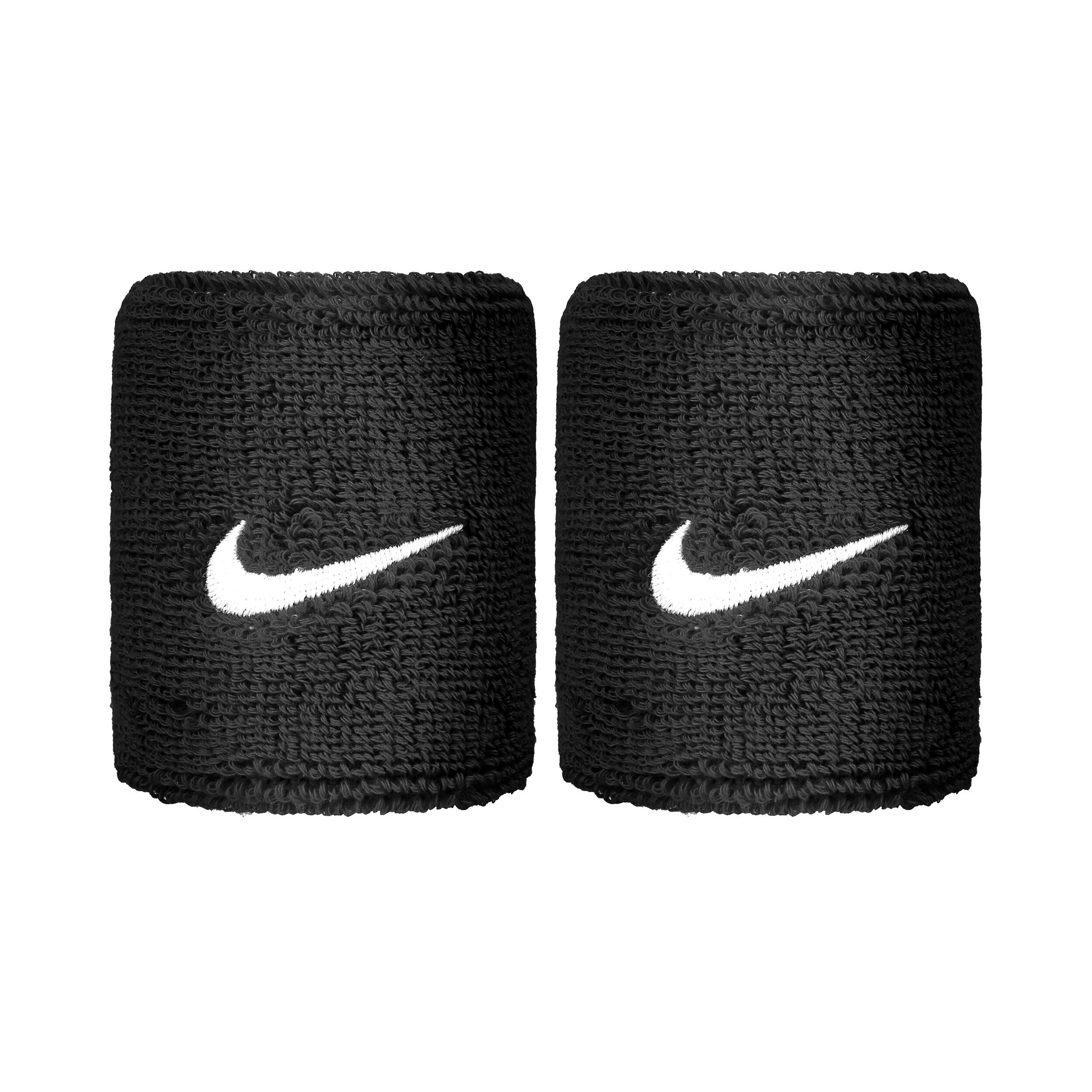 Swoosh Wristband 2 Pack - Black, White