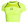 Run Anywhere Crop Running Shirt Women-Green,Black