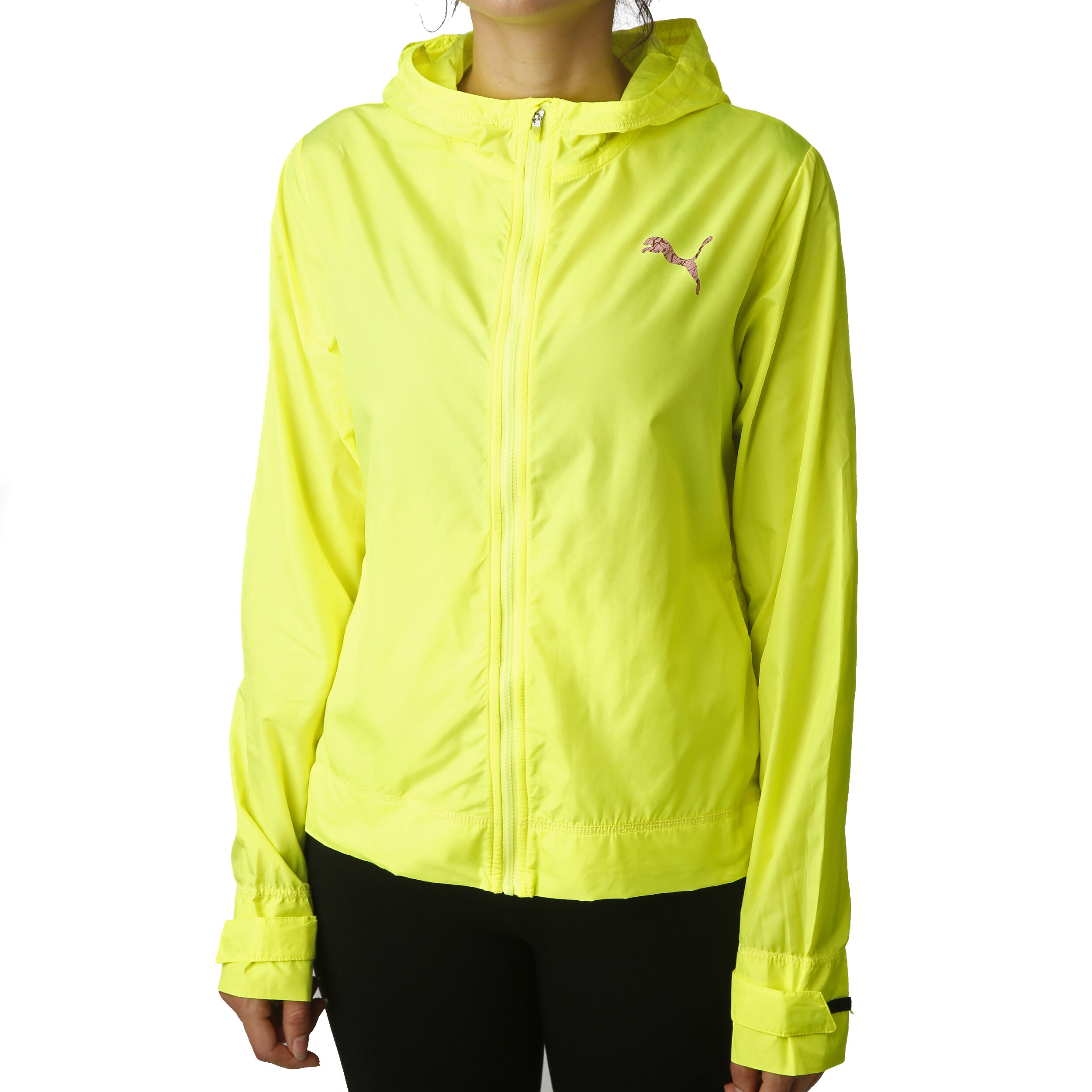 Yellow running jacket women's clearance