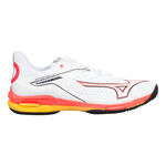Mizuno Tennis shoes Mizuno Wave Exceed Tour 6 All Court Shoe Men-White,Coral