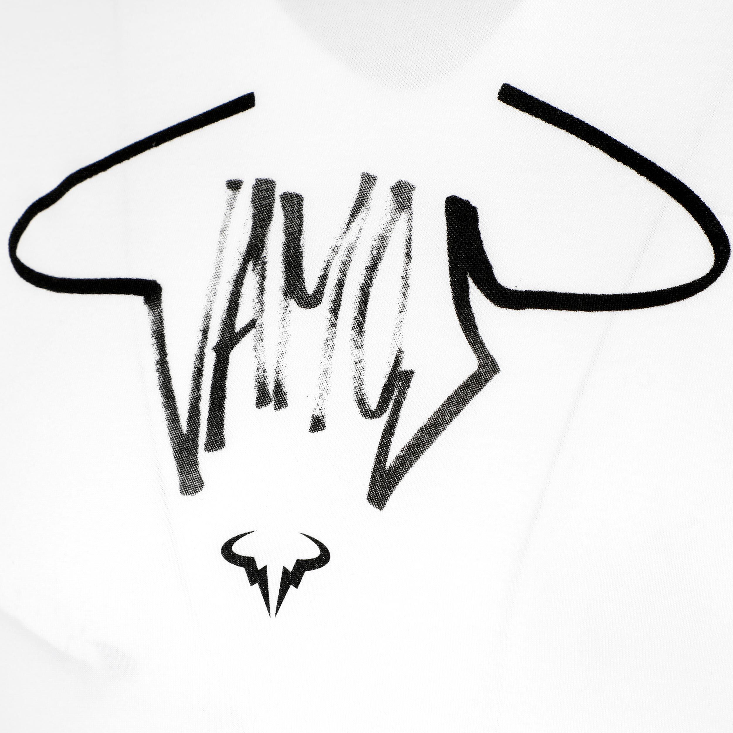 Rafael Nadal Court Vamos T Shirt Men White Black