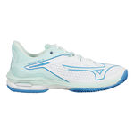 Mizuno Tennis shoes Mizuno Wave Exceed Tour 6 Clay Court Shoe Women-White,Blue