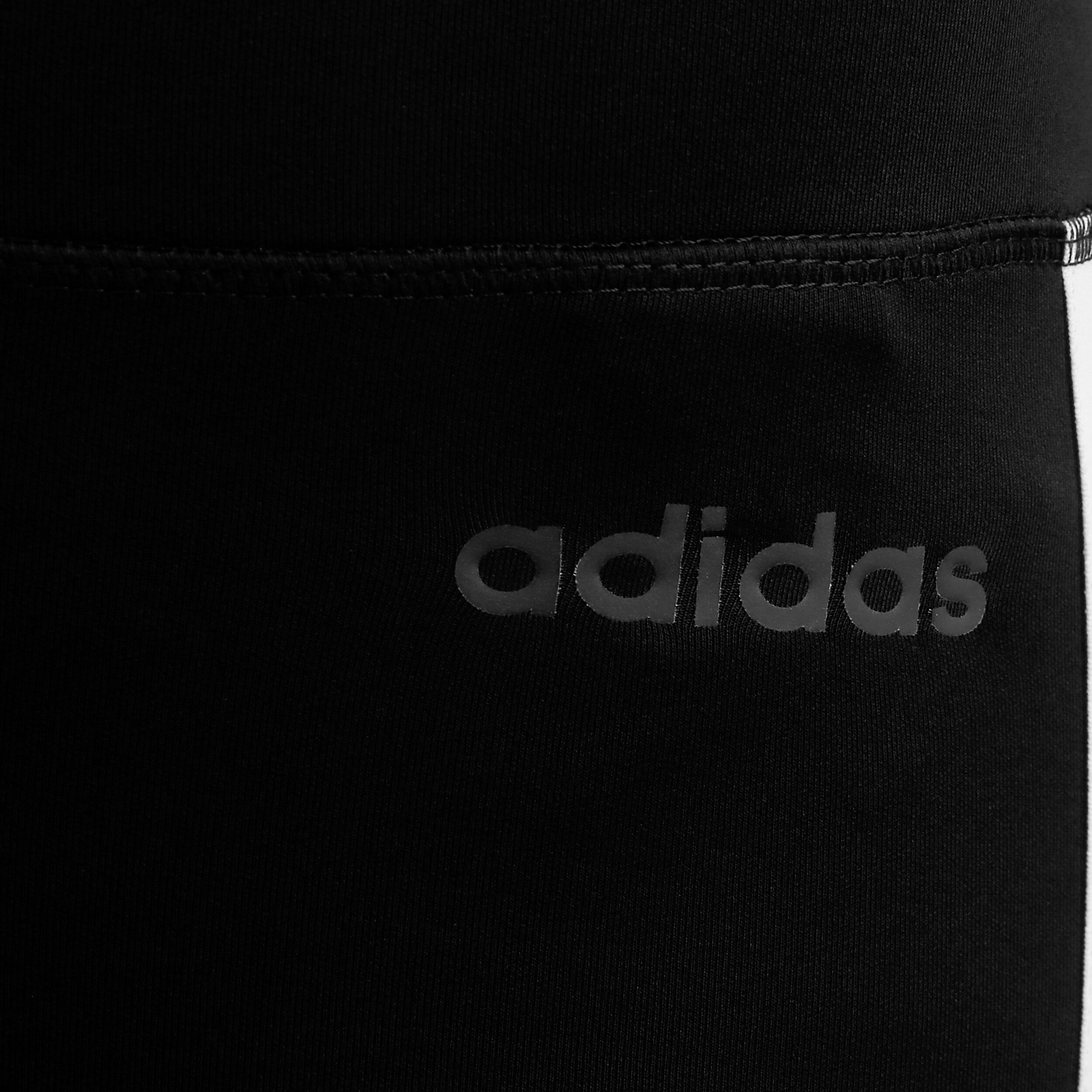 D2M High Rise 3 Stripes Tight Women Black White