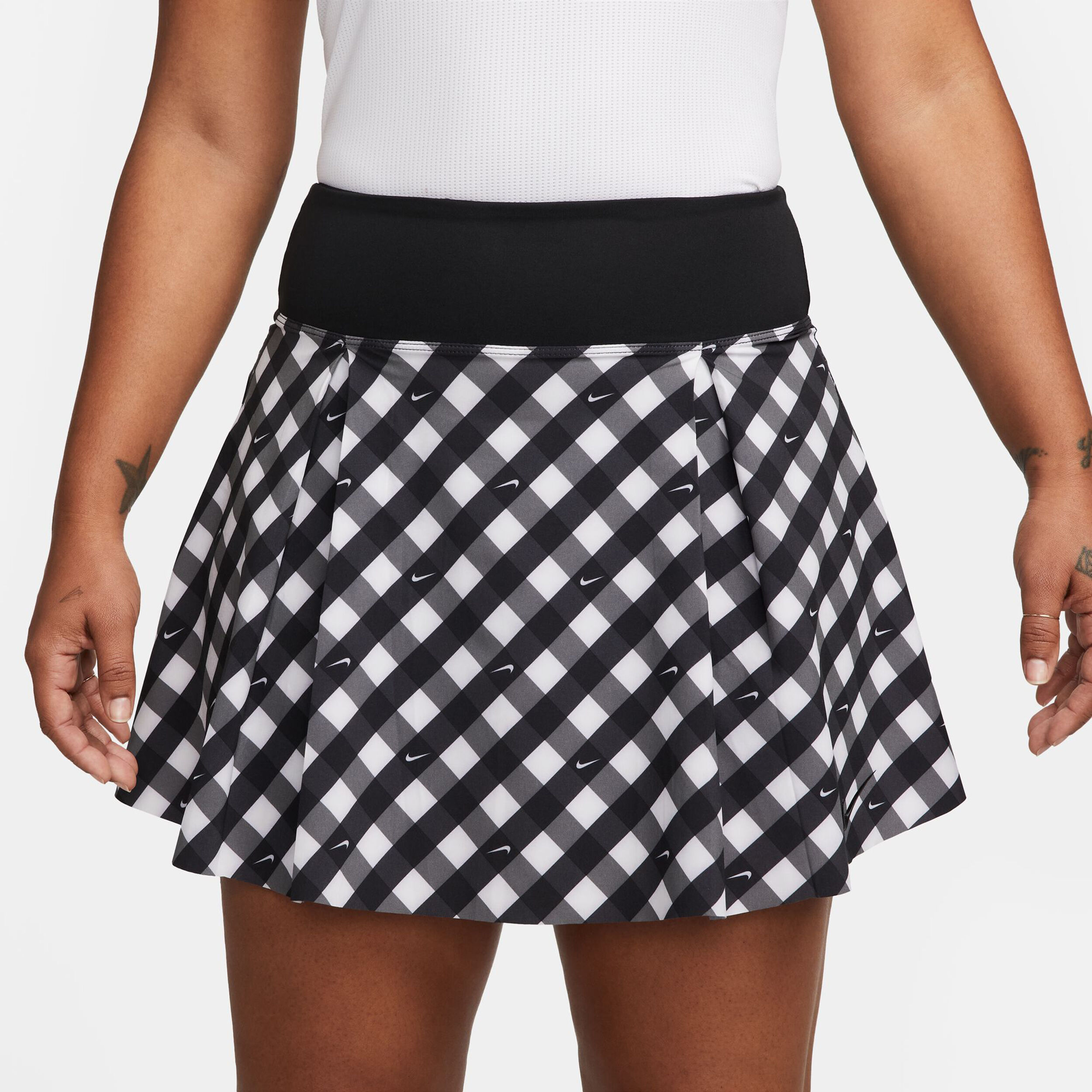Black and white checkered skirt nike cheap