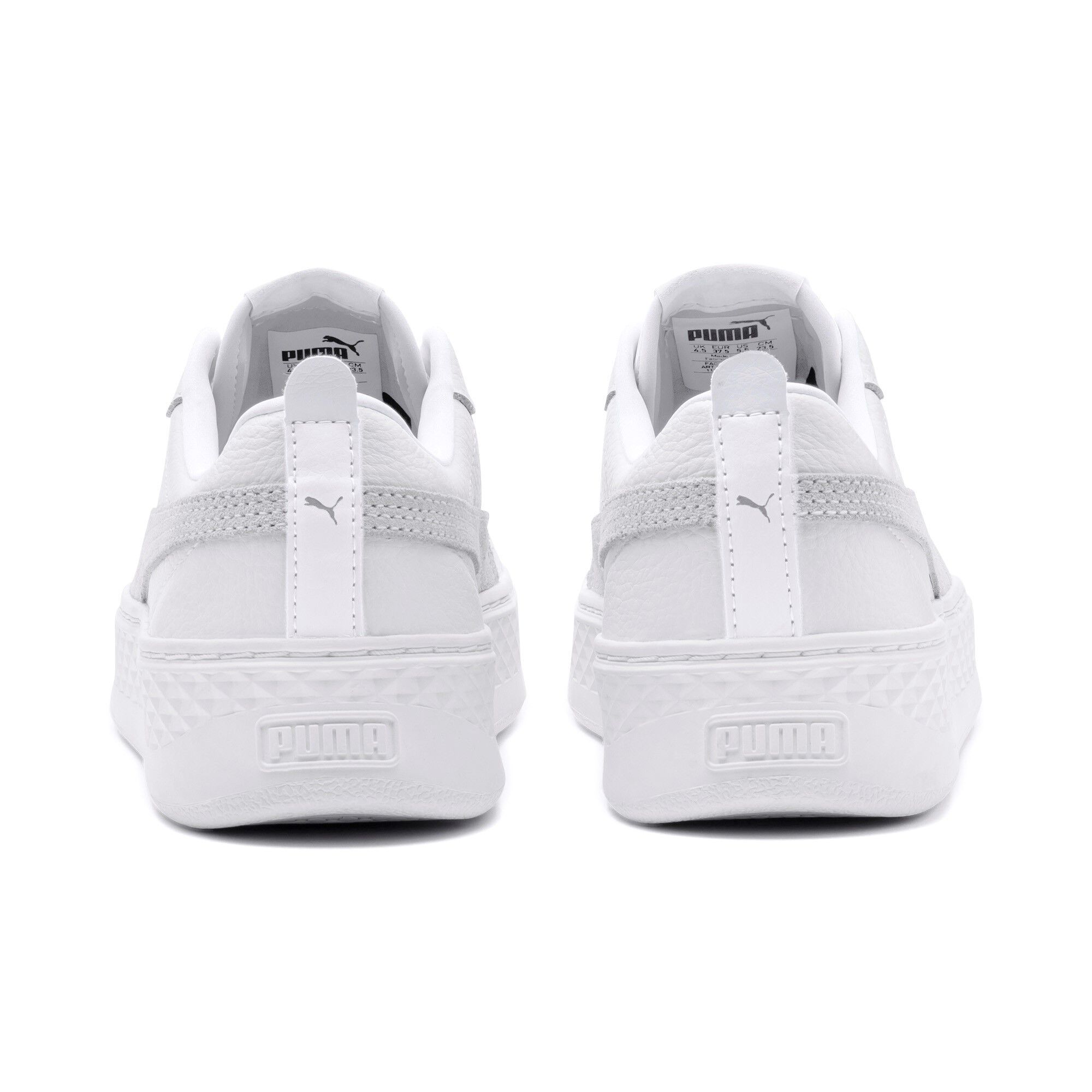 Puma platform white sneakers cheap