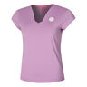 Spike V-Neck T-Shirt Women-Violet