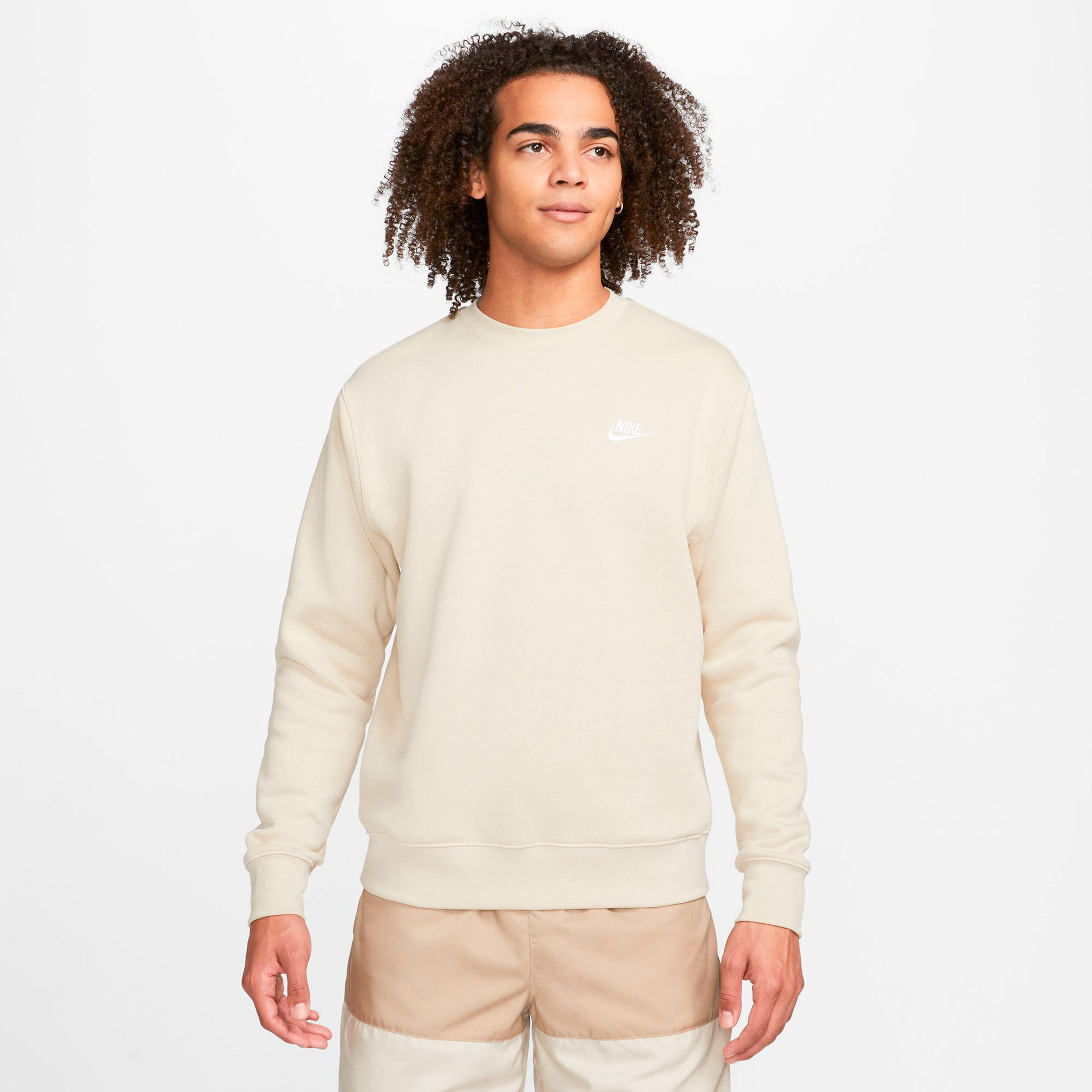 Nike cream sweatshirt mens deals