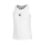 Quiet Please Tennis apparel Quiet Please Racerback Tank Top Girls-White,Dark Blue