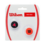 Wilson Racket accessories Wilson Clash Pro Feel Clash Dampener 2 Pack-Black,Red