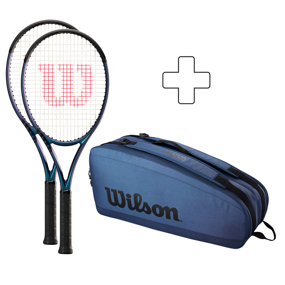 Wilson 2 X Ultra 100Ul V4.0 Plus Tennis Bag, Strung 2022