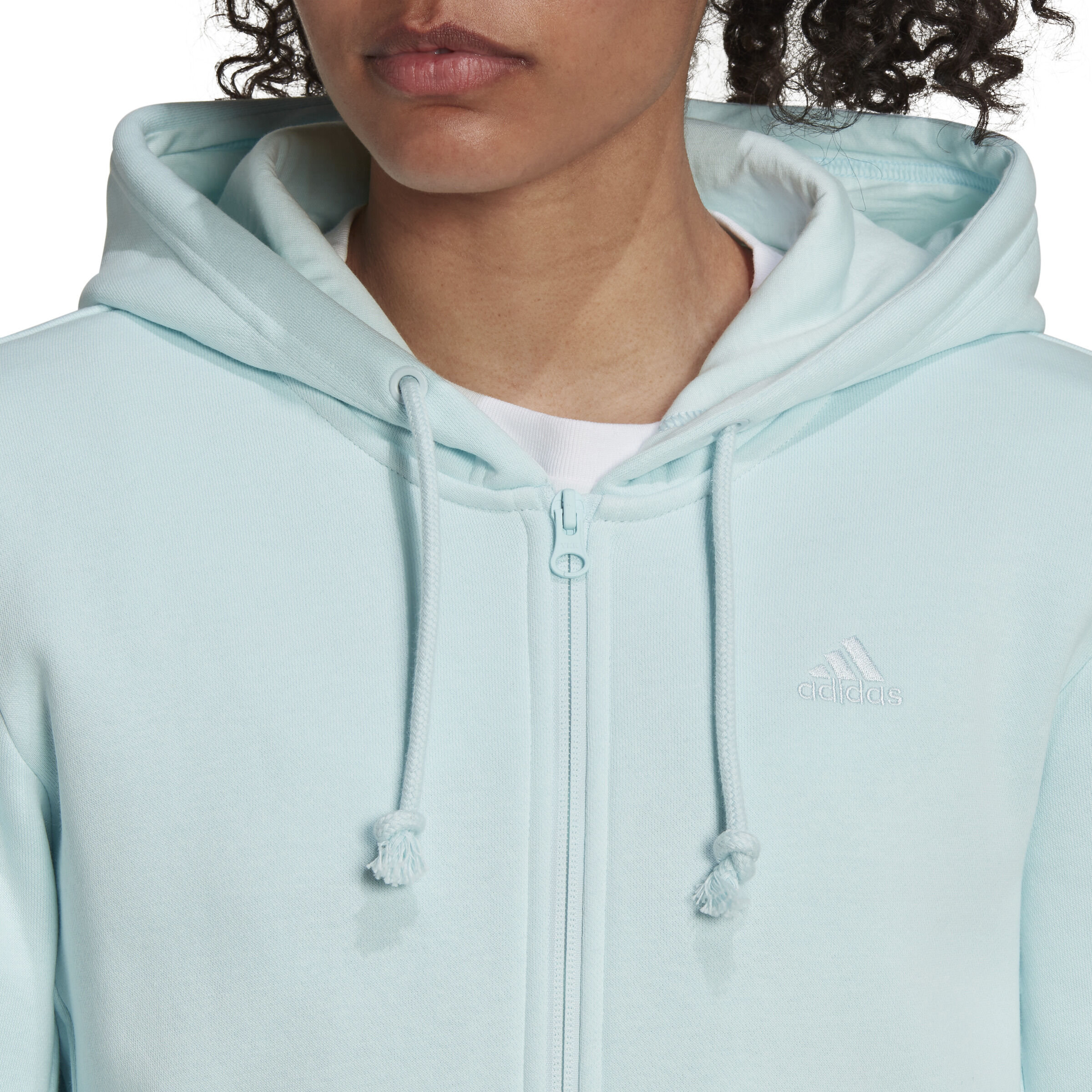 Light blue adidas hoodie womens discount