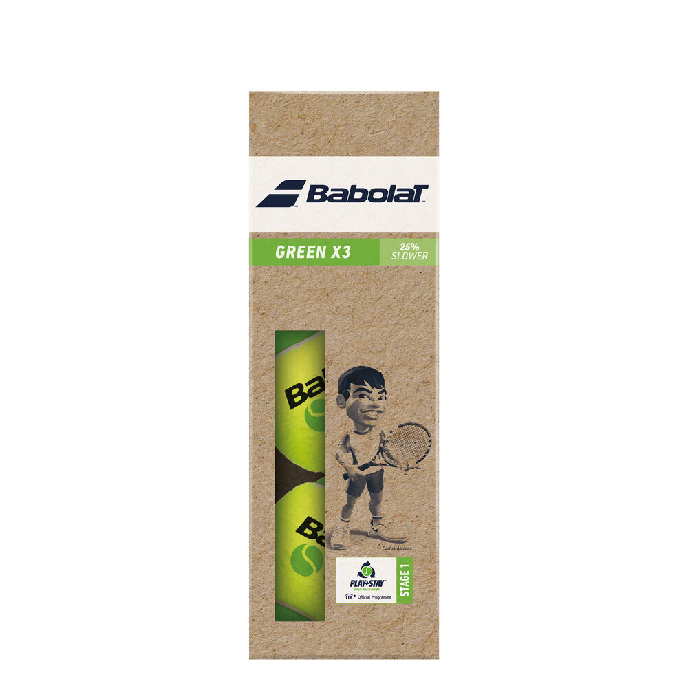 Babolat Green (Stage 1) 3 Ball Tube Babolat Green (Stage 1) 3 Ball Tube