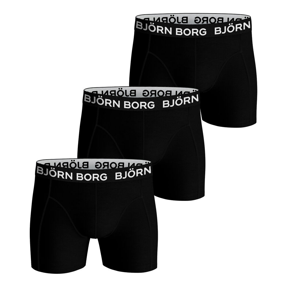 Björn Borg Stretch Boxer Shorts 3 Pack Men black Björn Borg Stretch Boxer Shorts 3 Pack Men black