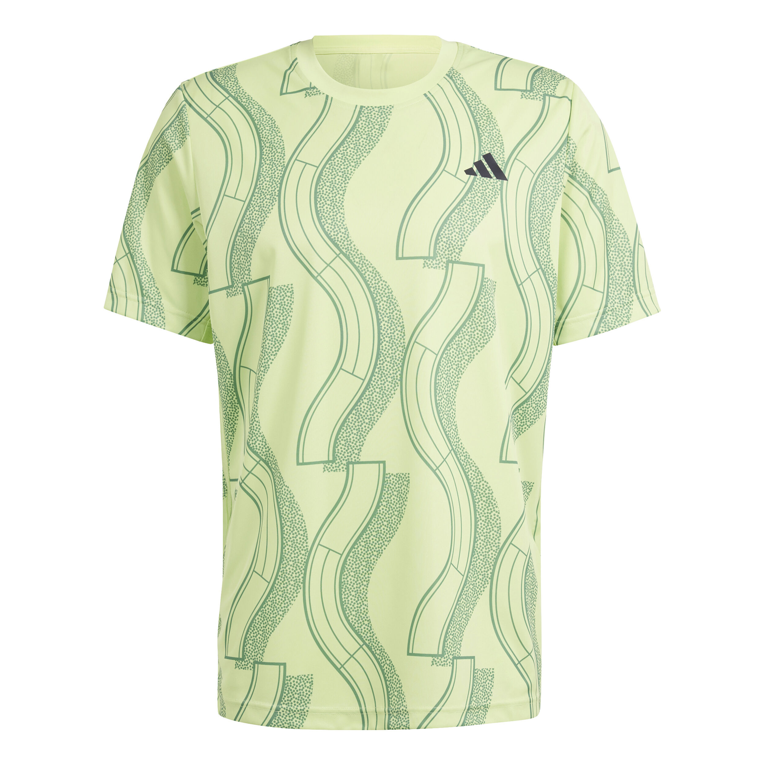 Neon green adidas on sale shirt