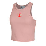 Quiet Please Clothing Quiet Please Crossroad Ribbed Tank Top Women-Antique Pink,Red