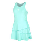 Quiet Please Tennis apparel Quiet Please Wild Flounce Dress Women-Turquoise,White