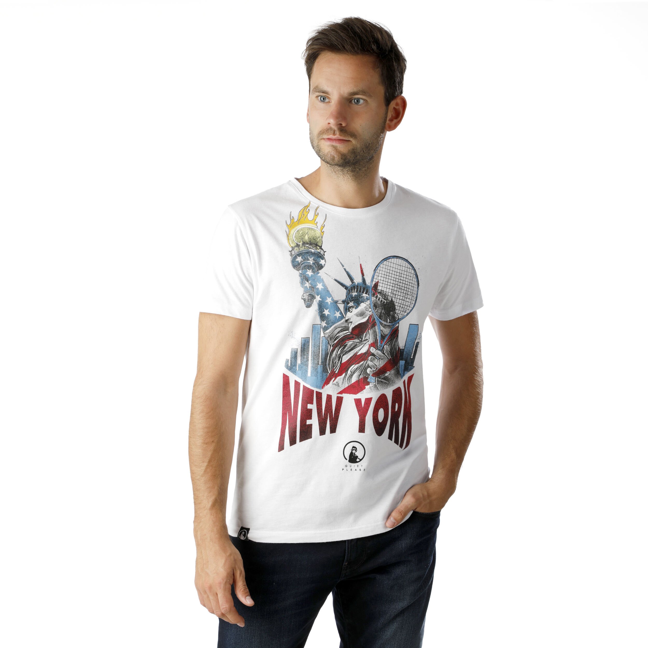Adidas statue of liberty t shirt hot sale