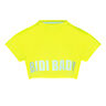 Abdominis Crop Move T-Shirt Women-Neon Yellow