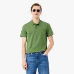 Lacoste Clothing Lacoste Ribbed Collar Polo Polo Men - green, white