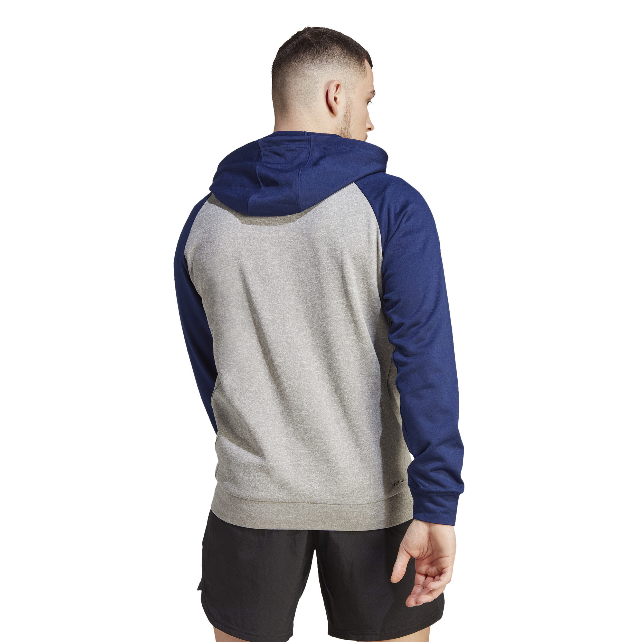 Adidas blue and grey hoodie shop